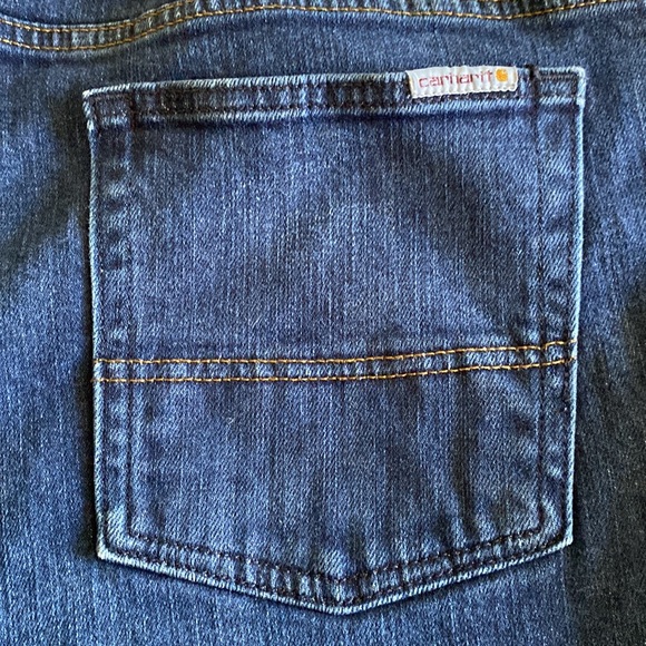 Carhartt Blaine Original Fit Straight Leg Jeans mid Rise Medium wash Size 14R - Picture 13 of 16